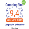 Camping les Eychecadous : Note 9,4 Camping2be Winner 2019 Logo Camping2be avec note de 9,4, Winner 2019 pour Camping les Eychecadous, basé sur 13 avis.